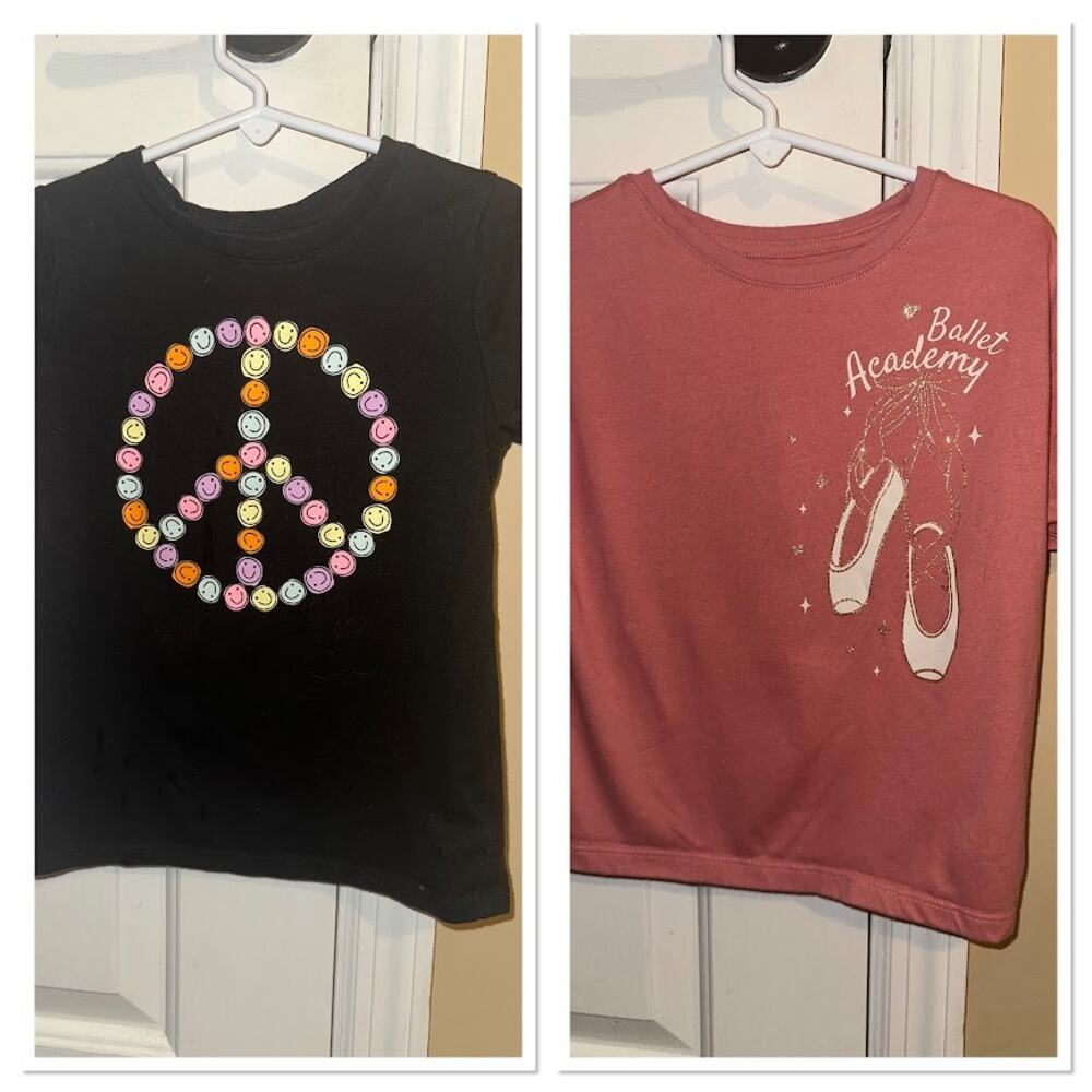 Girls’ Graphic T-Shirt Bundle – Sizes 4/5